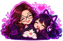 emoji mae e filha
